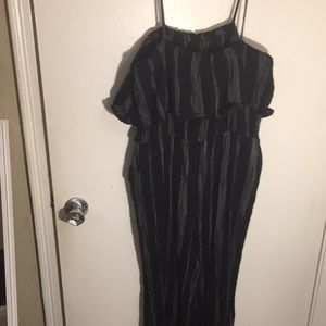 Cute striped black and white romper